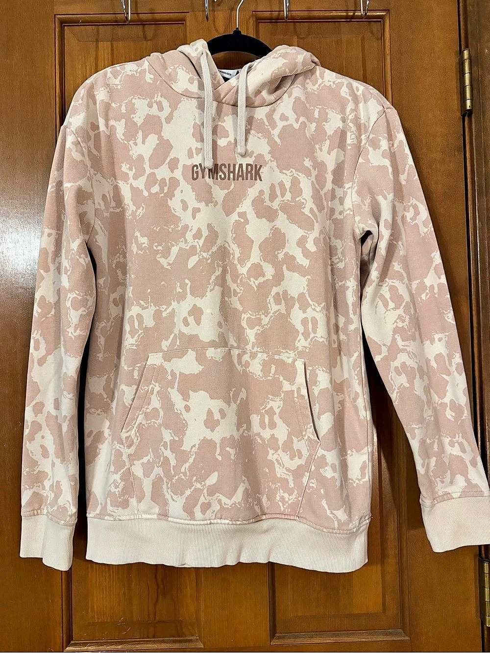 Gymshark Rest Day Hoodie Camo Pink & White Size XS